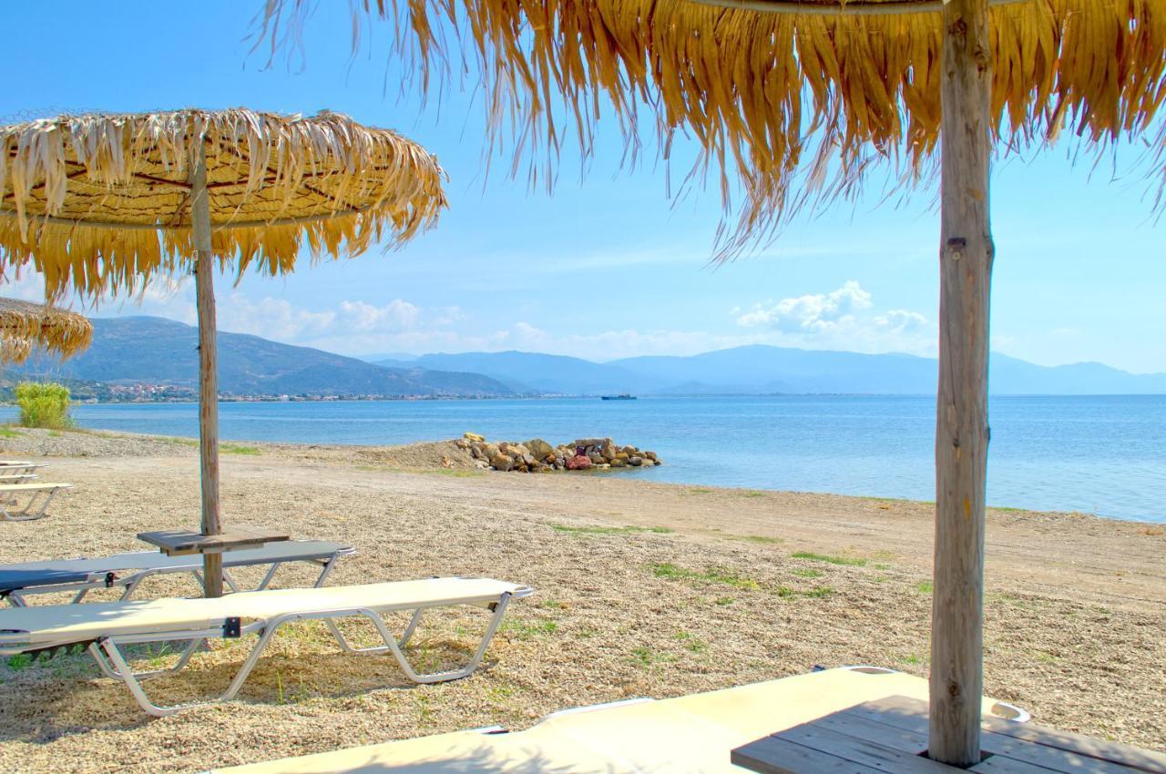 Epipleon Luxury Suites -106- Δωμάτιο 40Τμ Με Βεράντα 45Τμ Μπροστά Στην Θάλασσα Nafpaktos Esterno foto